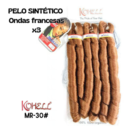 PELO SINTÉTICO ONDAS FRANCESAS - MR-30#
