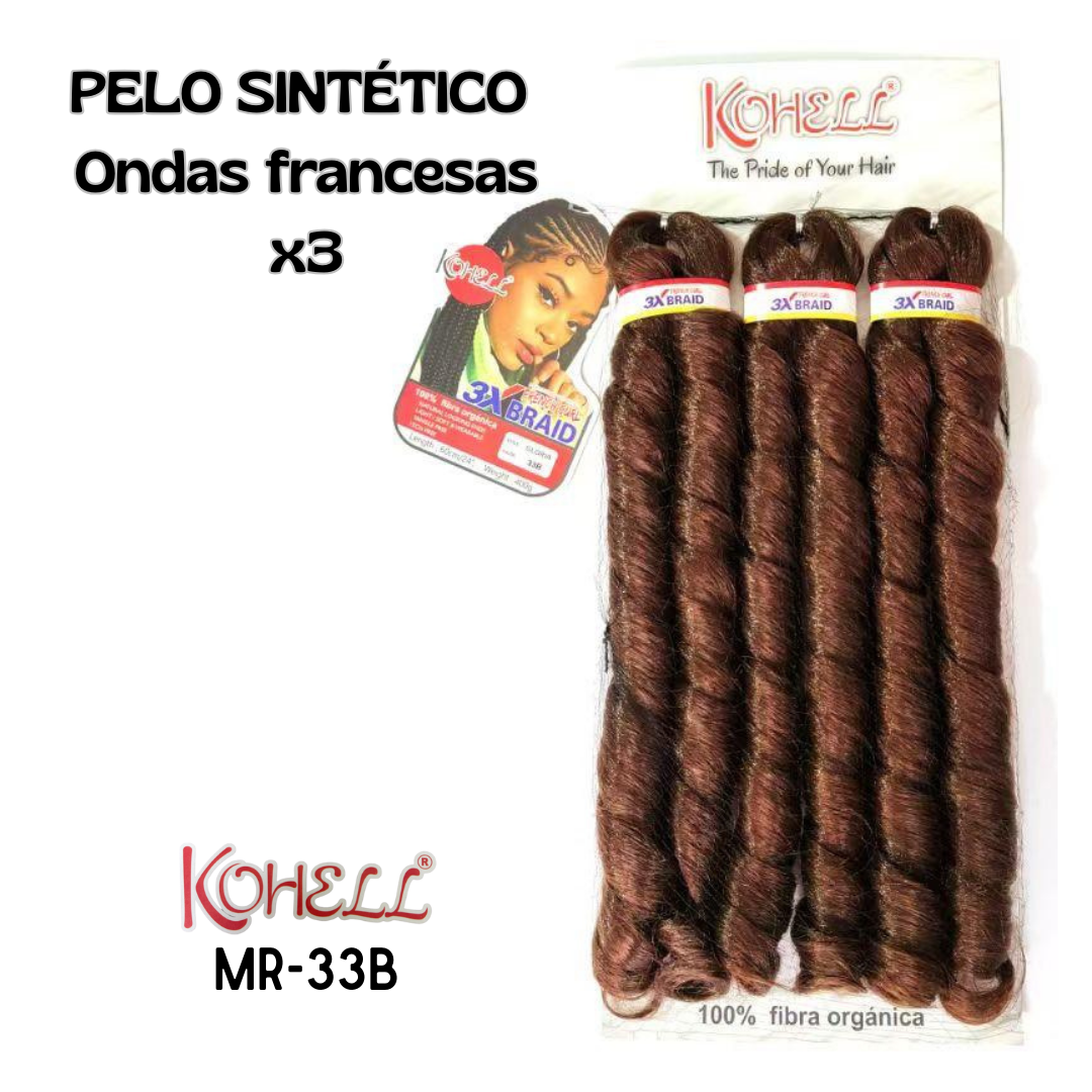 PELO SINTÉTICO ONDAS FRANCESAS - MR-33B