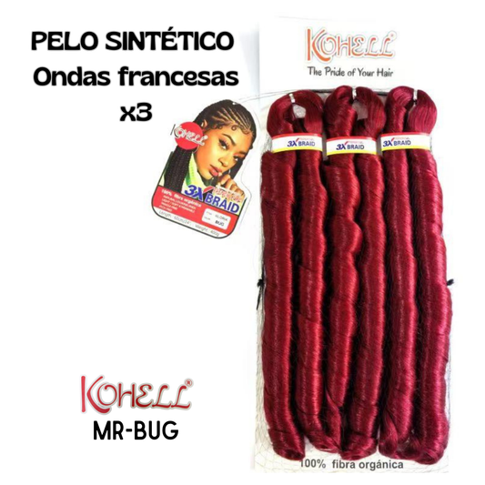 PELO SINTÉTICO ONDAS FRANCESAS - MR-BUG