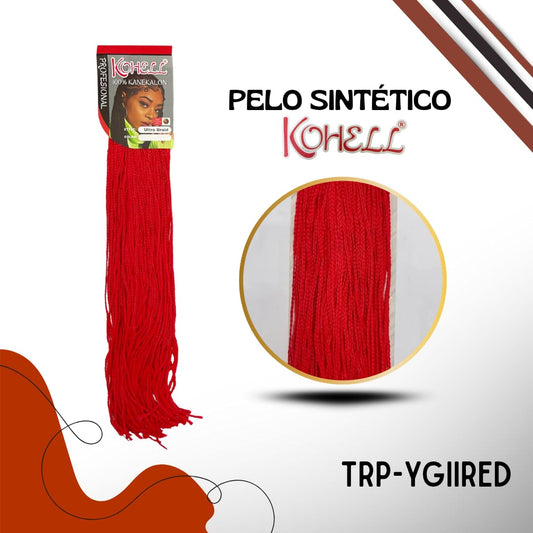 PELO SINTÉTICO CROCHET ROJO - TRP-YGIIRED