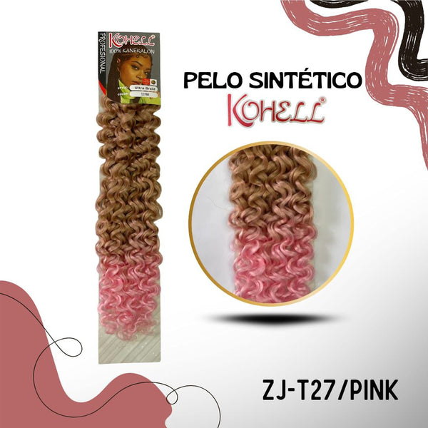 PELO SINTÉTICO CROCHET - ZJ-T27/PINK
